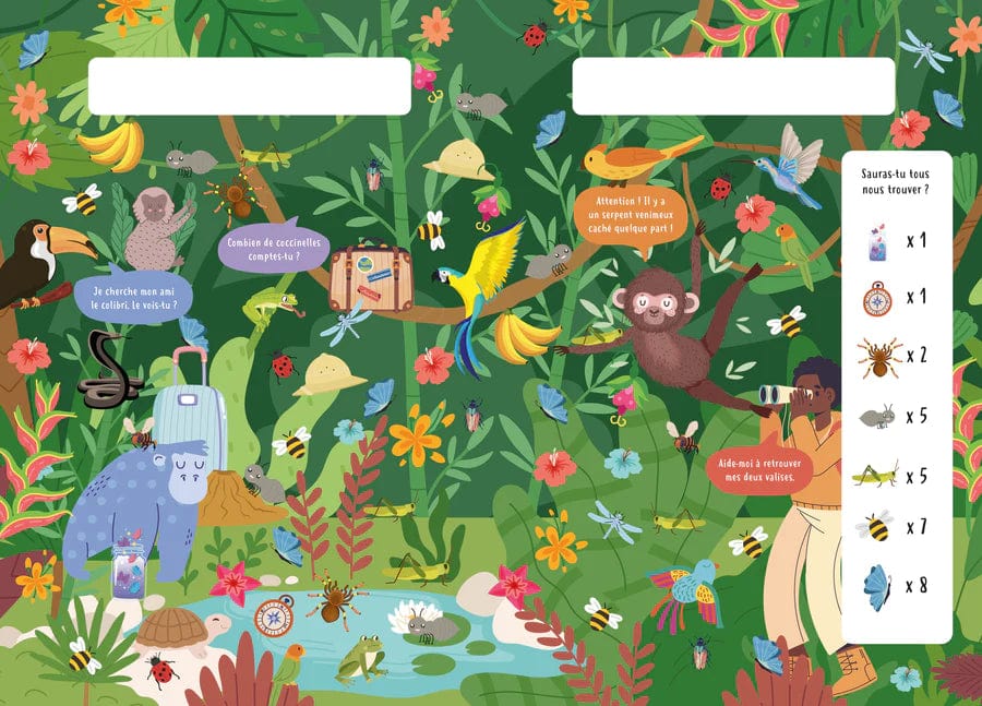 Cherche et trouve - Les insectes et bestioles