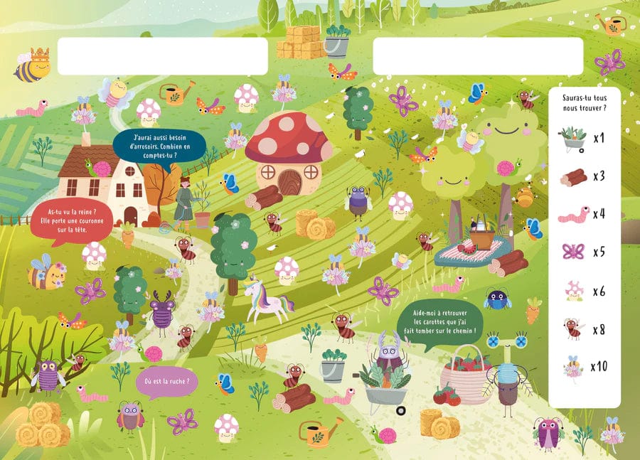 Cherche et trouve - Les insectes et bestioles