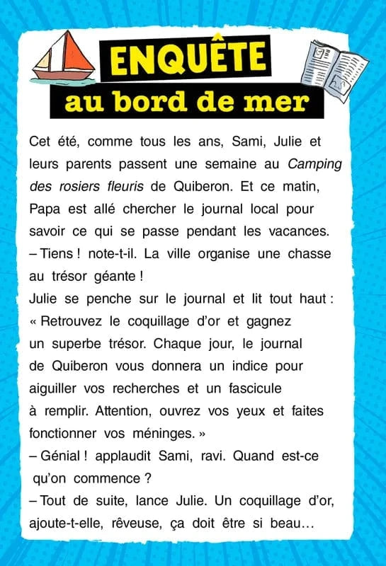Super énigmes - Sami et Julie - Enquête au bord de la mer