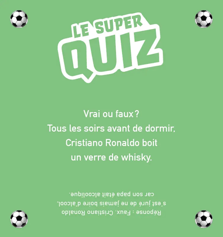 Le super quiz - Joueurs de foot