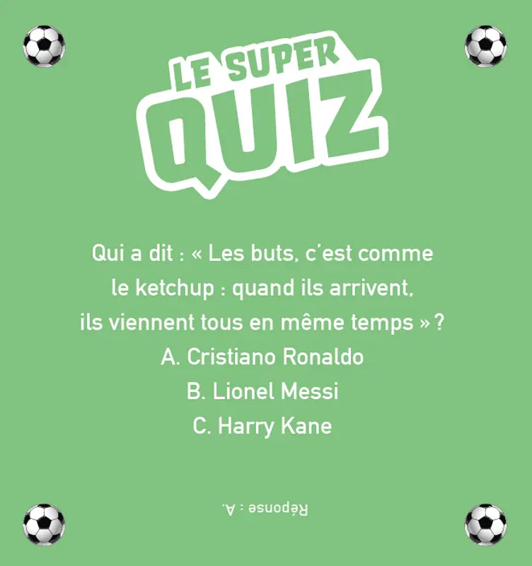 Le super quiz - Joueurs de foot