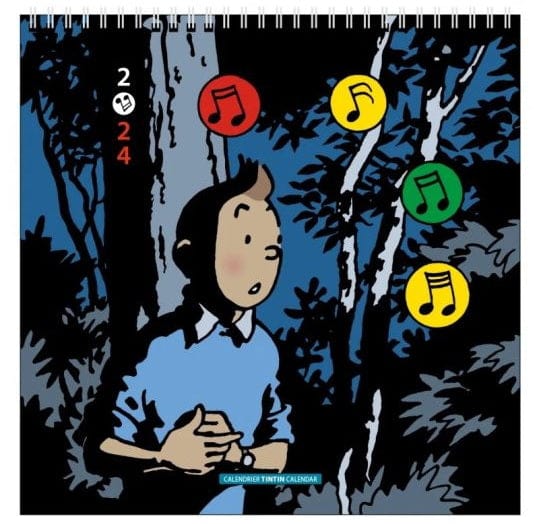 Calendrier 2024 Tintin 30x30cm