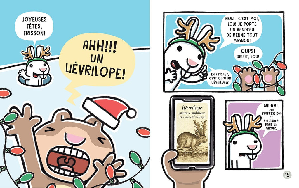Frisson l'écureuil célèbre Noël