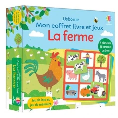 Mon coffret livre et jeux - La ferme