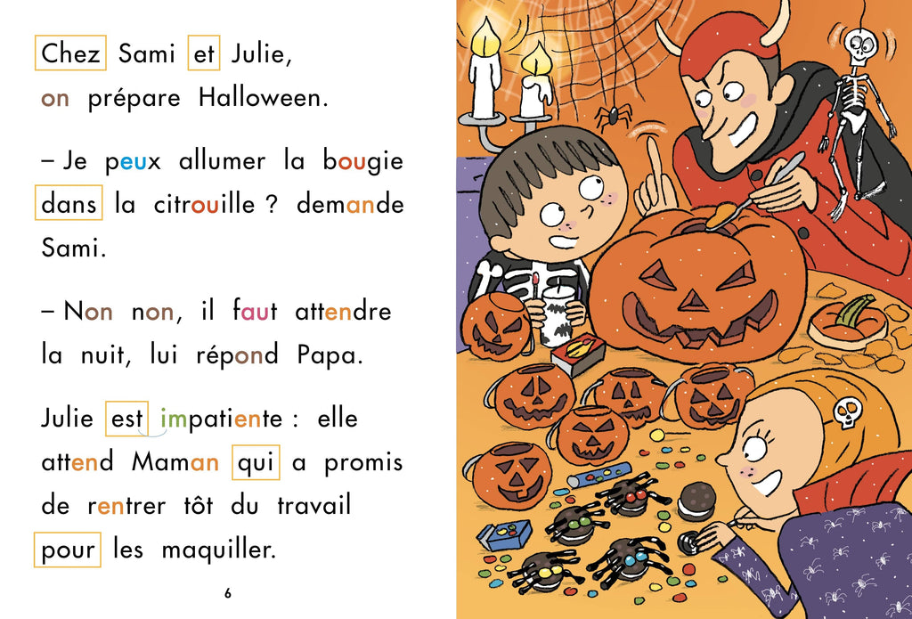 Sami et Julie fêtent Halloween - Spécial DYS (dyslexie)