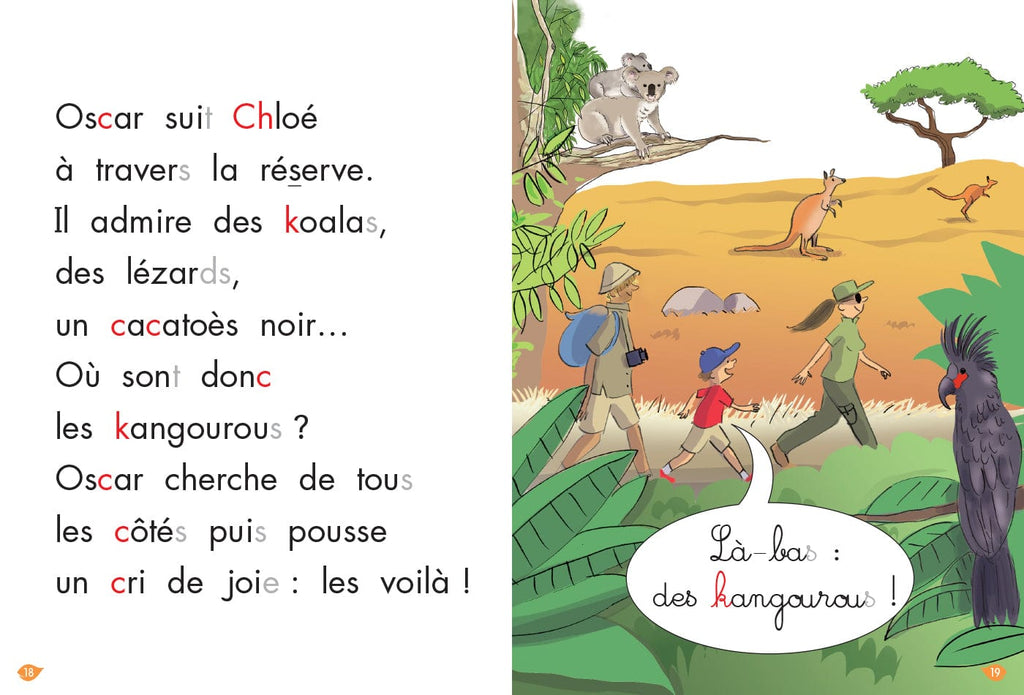 J'apprends à lire Montessori - Sur la terre des kangourous - Niveau 3