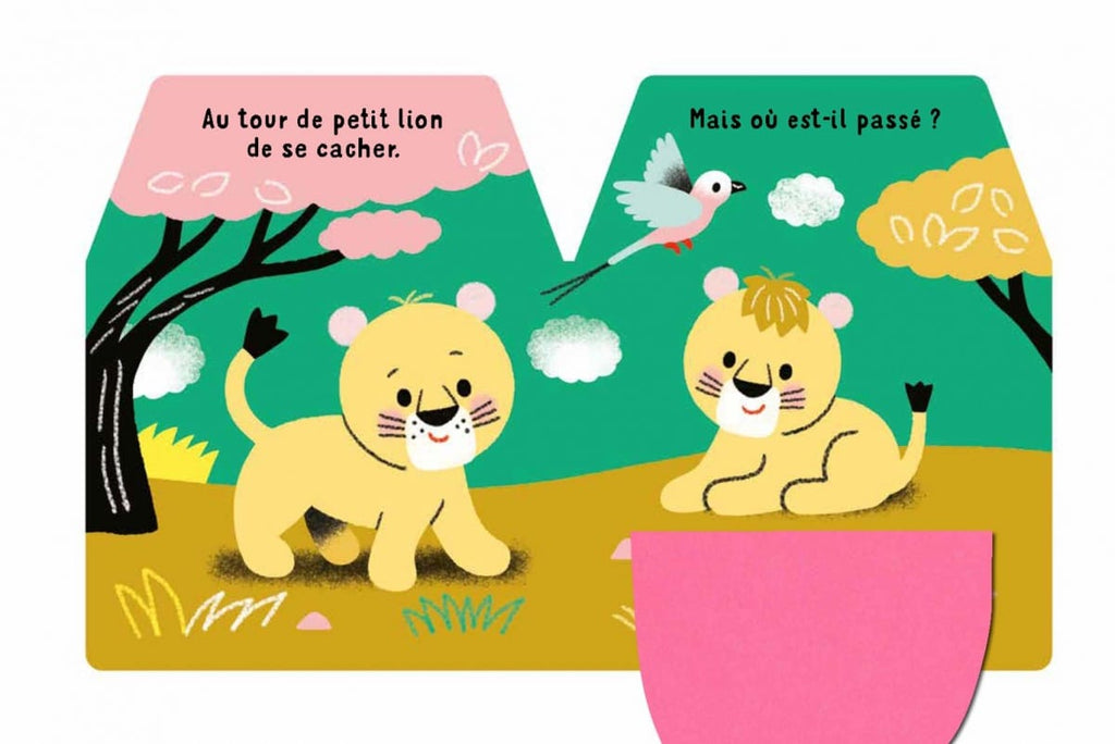 Cache-cache petit lion