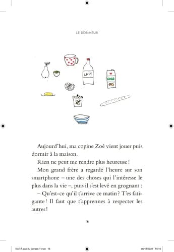 A quoi tu penses ? - Il n'y a pas d'âge pour les questions, il n'y a pas d'âge pour être philosophe