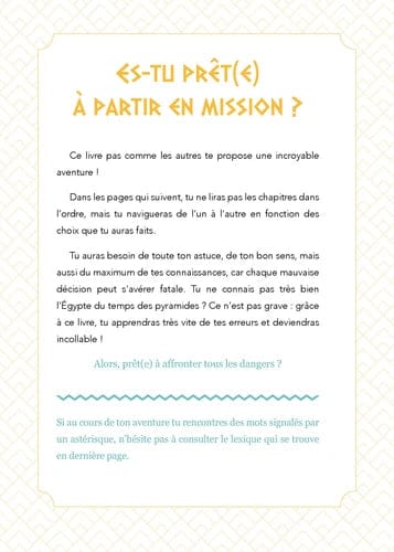 Mission pyramides - Le docu dont tu es le héros