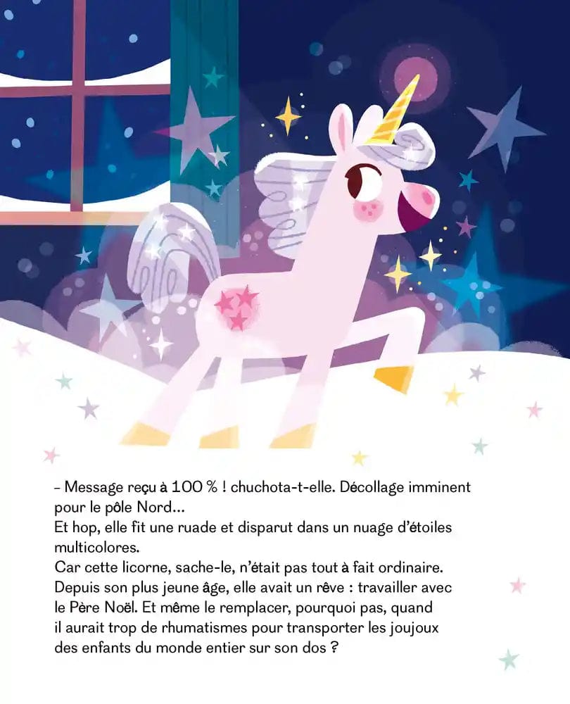 La licorne à la rescousse du Père Noël