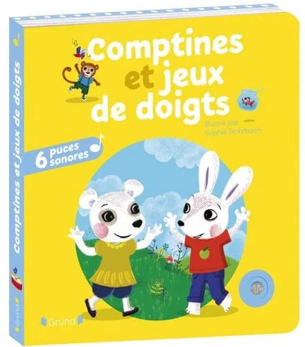 Livre sonore - Comptines et jeux de doigts