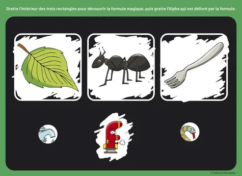 Mes cartes à gratter des Alphas - J'entre dans la lecture en m'amusant