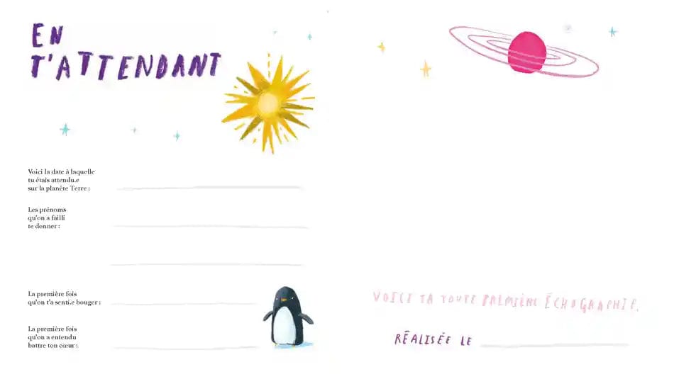 Ta vie sur Terre - Livre de naissance pour petits humains