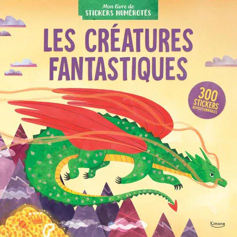 Mon livre de stickers numérotés - Les créatures fantastiques