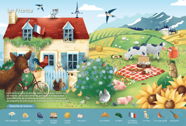 Cherche et trouve - Edgar autour du monde