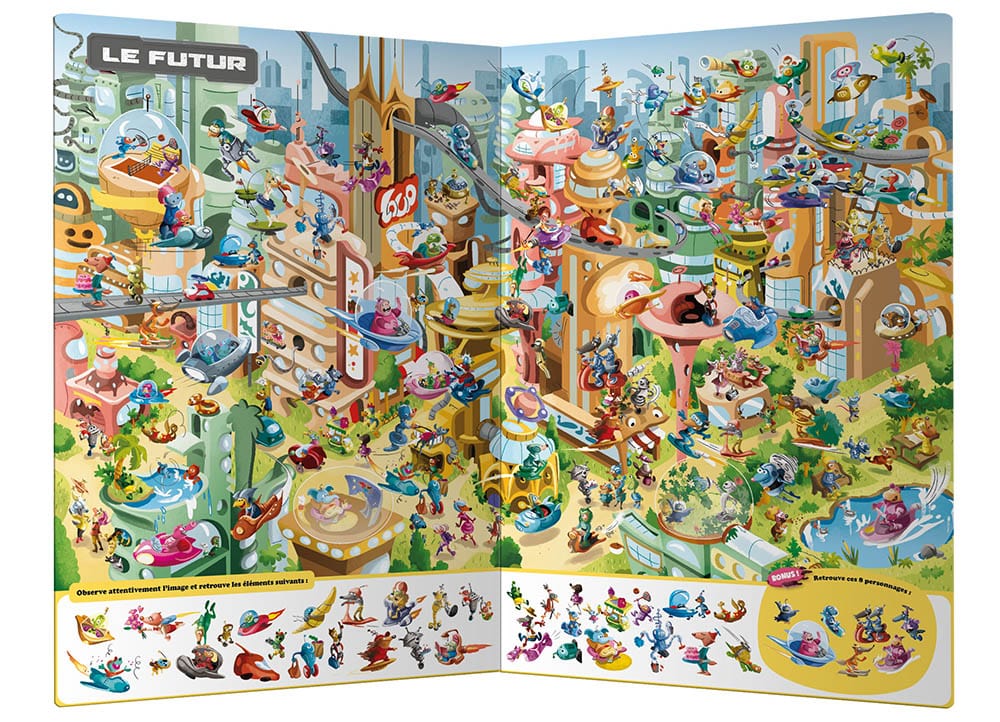 Cherche et trouve géant Loup - À travers le temps