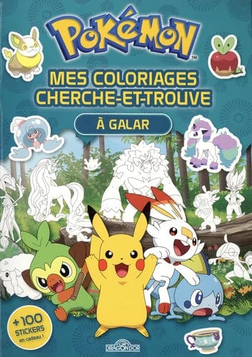 Pokémon - Mes coloriages cherche et trouve - À Galar