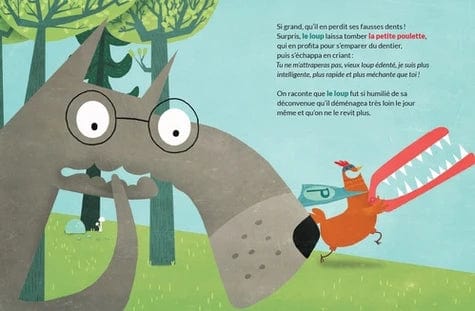 La méchante petite poulette dans La vengeresse masquée et le loup