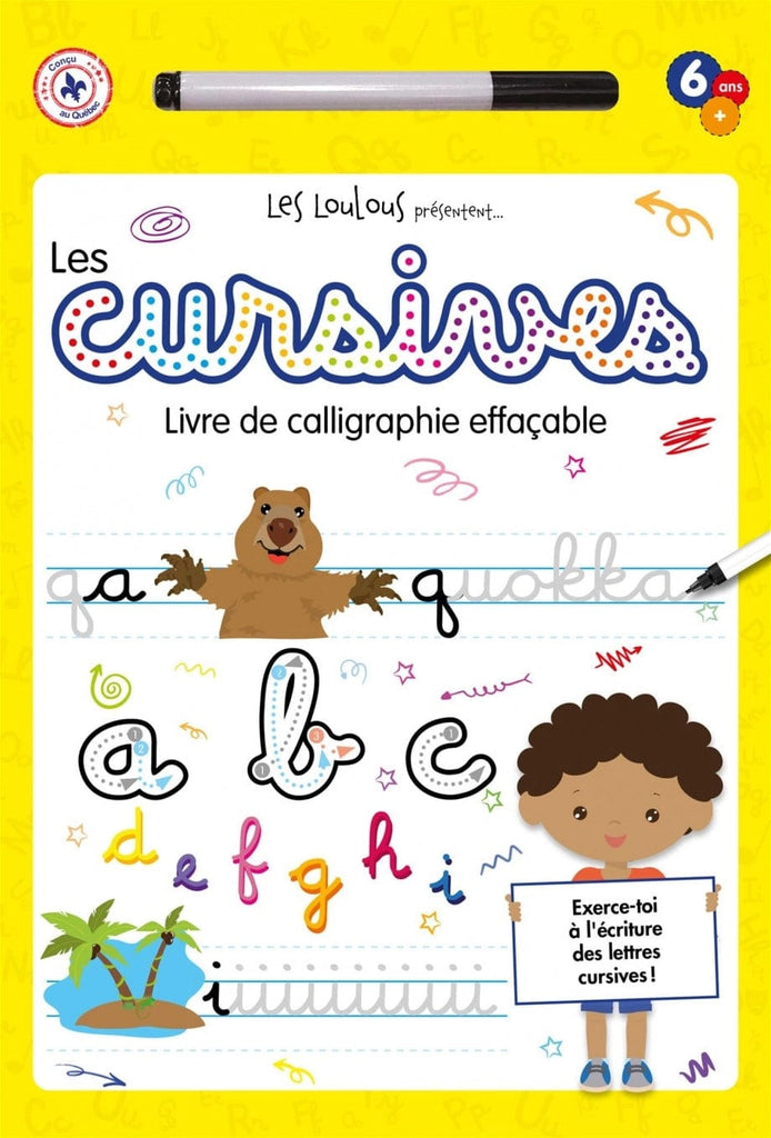 Les cursives - Livre de calligraphie effaçable