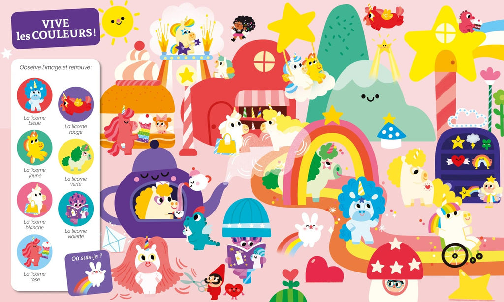 Cherche et trouve des tout-petits - Les licornes