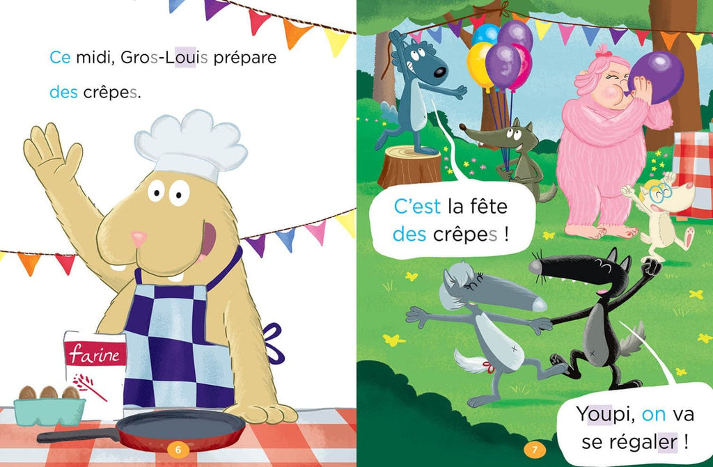 Mes lectures avec Loup - La fête des crêpes