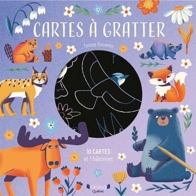 Cartes à gratter - Animaux du Québec