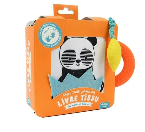 Mon tout premier livre tissu en noir et blanc