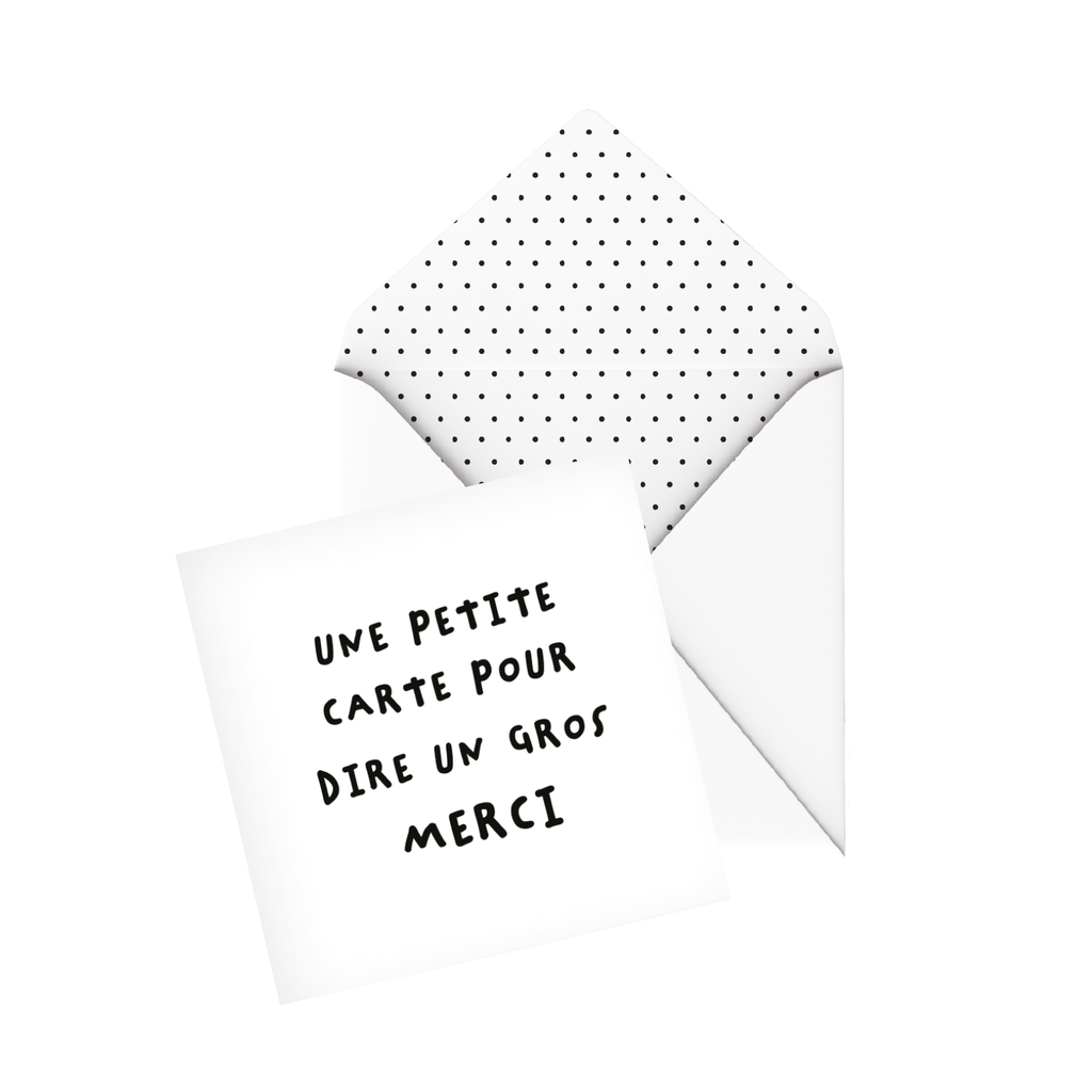Coffret - Carte de souhait - Gros Merci