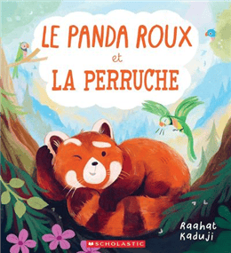 Le panda roux et la perruche