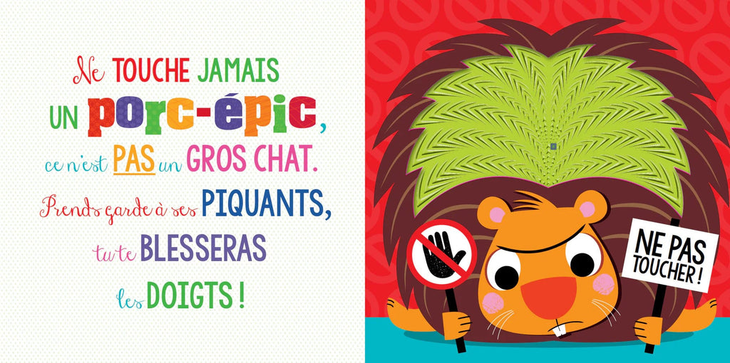 Ne touche jamais un porc-épic !