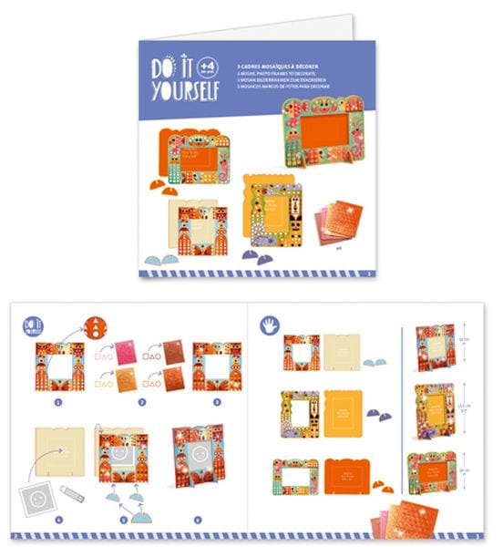 DIY - Cadres mosaïques à décorer - Monde animal