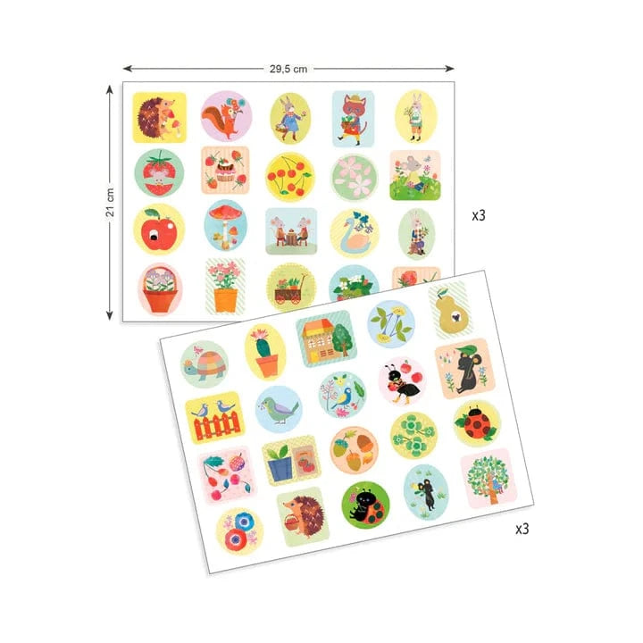 Grosses gommettes - Le jardin