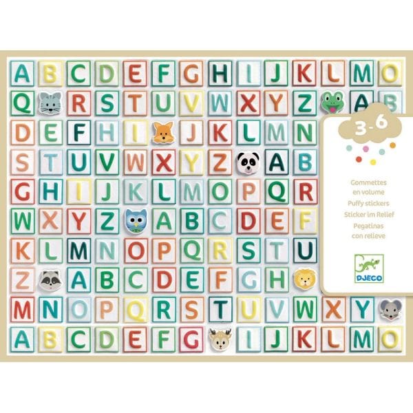 Gommettes en volume - Alphabet