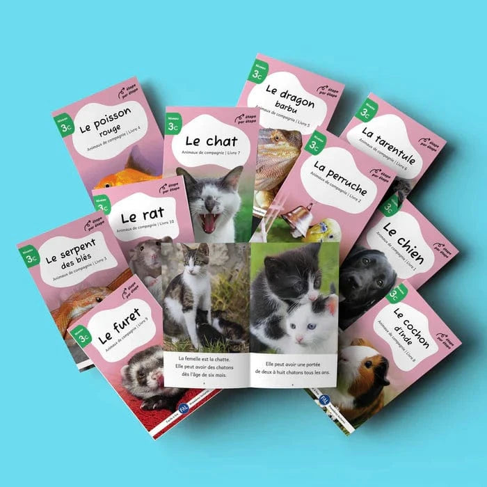 Ensemble Facile à lire - Les animaux de compagnie - Niveau 3c