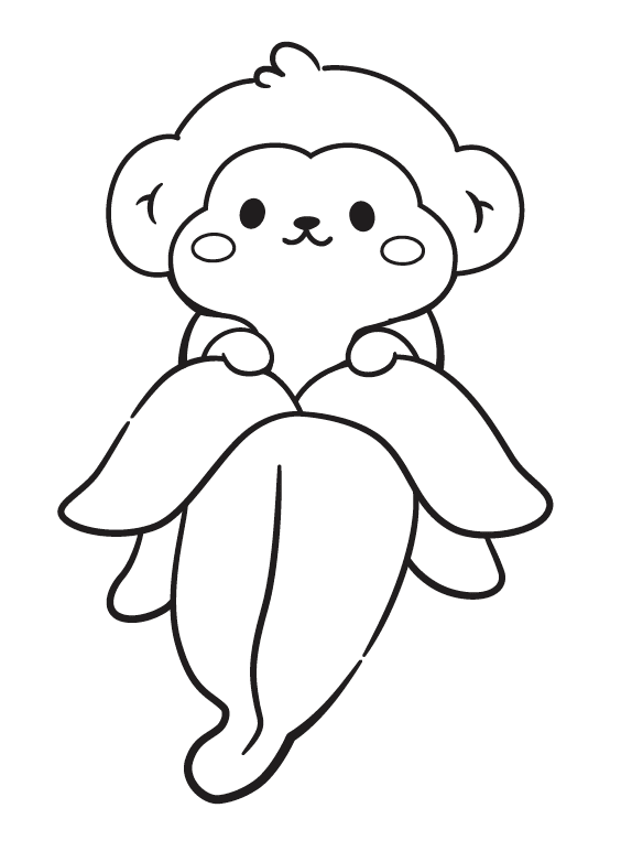 Petits coloriages avec 6 crayons - Kawaï