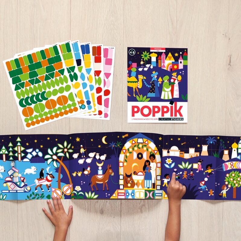 Poppik - Poster Créatif - Crèche de Noël
