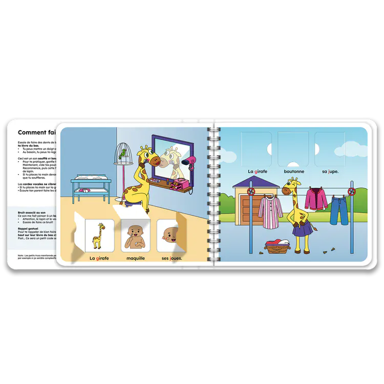 J'apprends à prononcer le son j avec la girafe