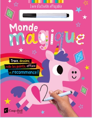 Livre d'activités effaçable - Monde Magique