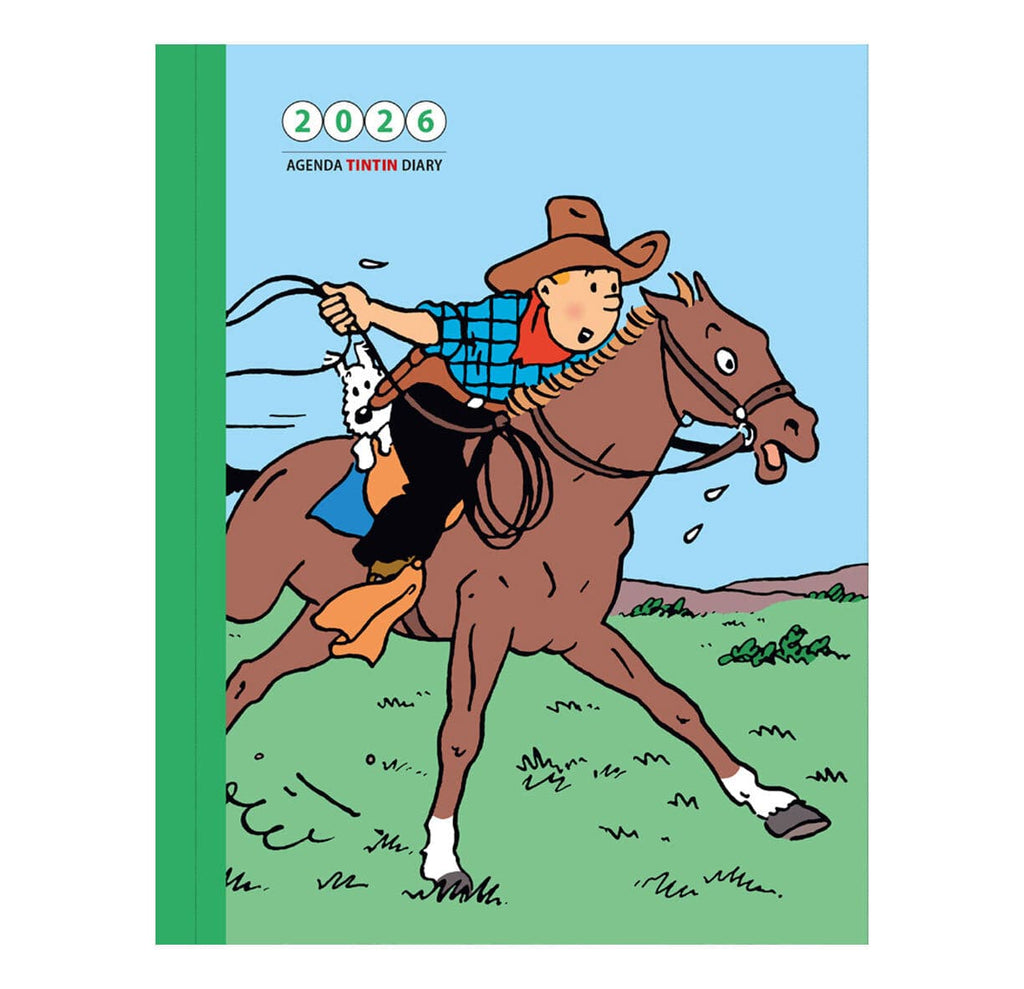 Agenda de bureau Tintin 2026