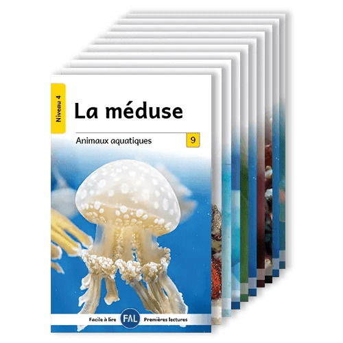 Ensemble Facile à lire - Les Animaux aquatiques - niveau 4