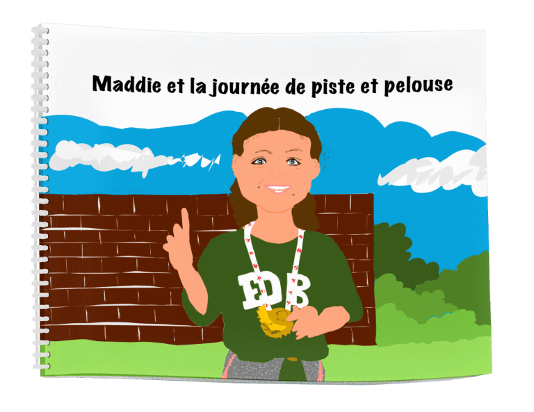 Maddie et la journée de piste et pelouse