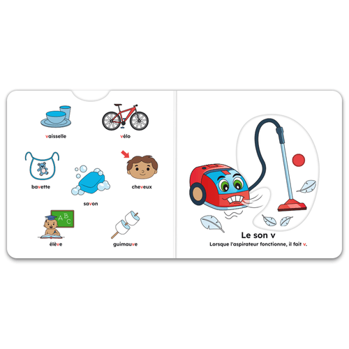 J’apprends les sons : Les consonnes et les voyelles f, v, é, è, in