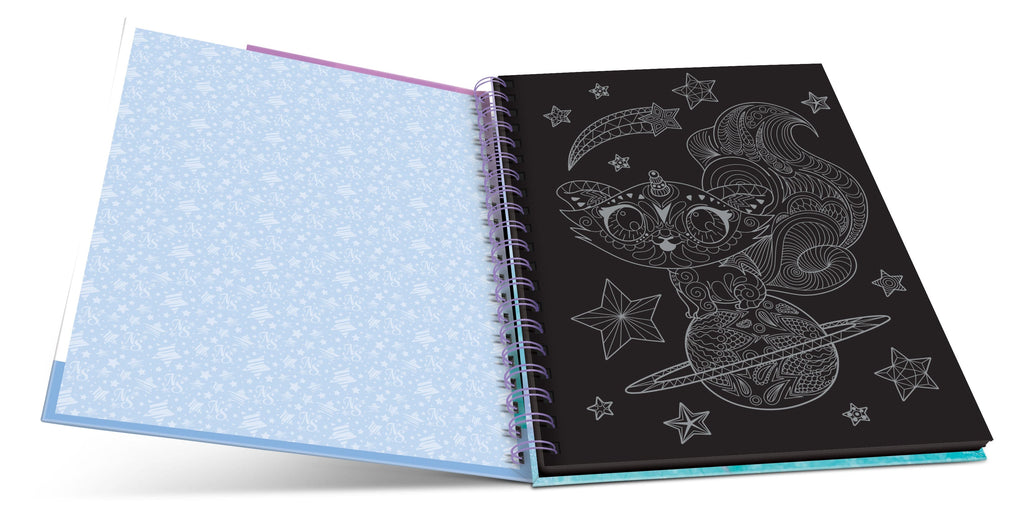 Nebulous Stars – Livre de coloriage à pages noires - Isadora