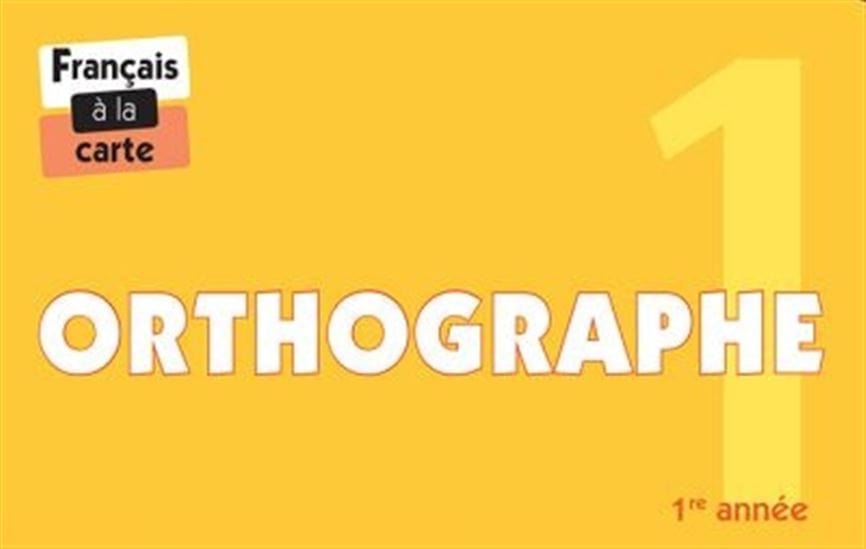 Cartes éclair - Orthographe - 1re année