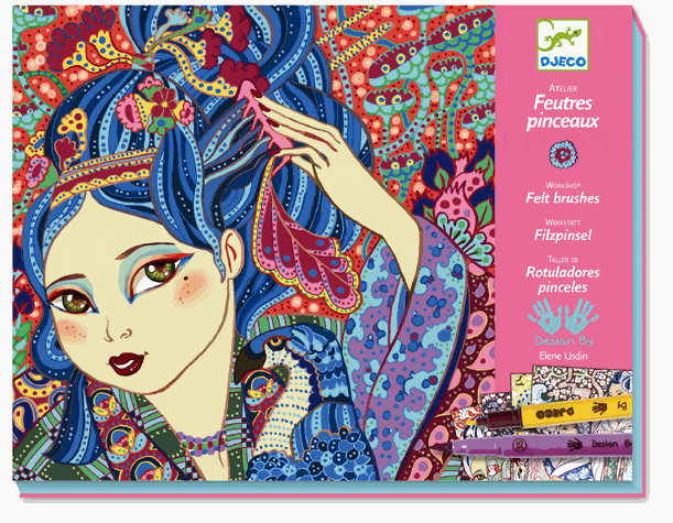 Atelier Feutres et pinceaux - Jeunes filles au cerisier