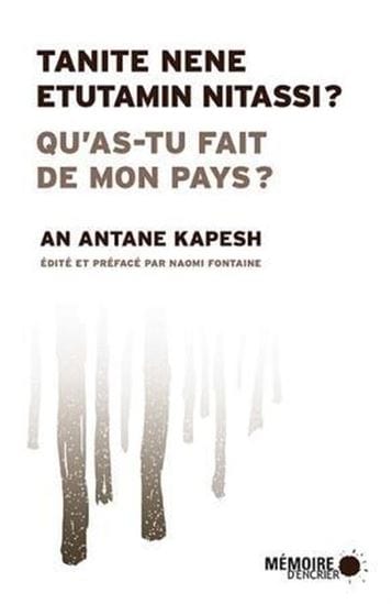 Qu'as-tu fait de mon pays ? Tanite nan etutamin nitassi?