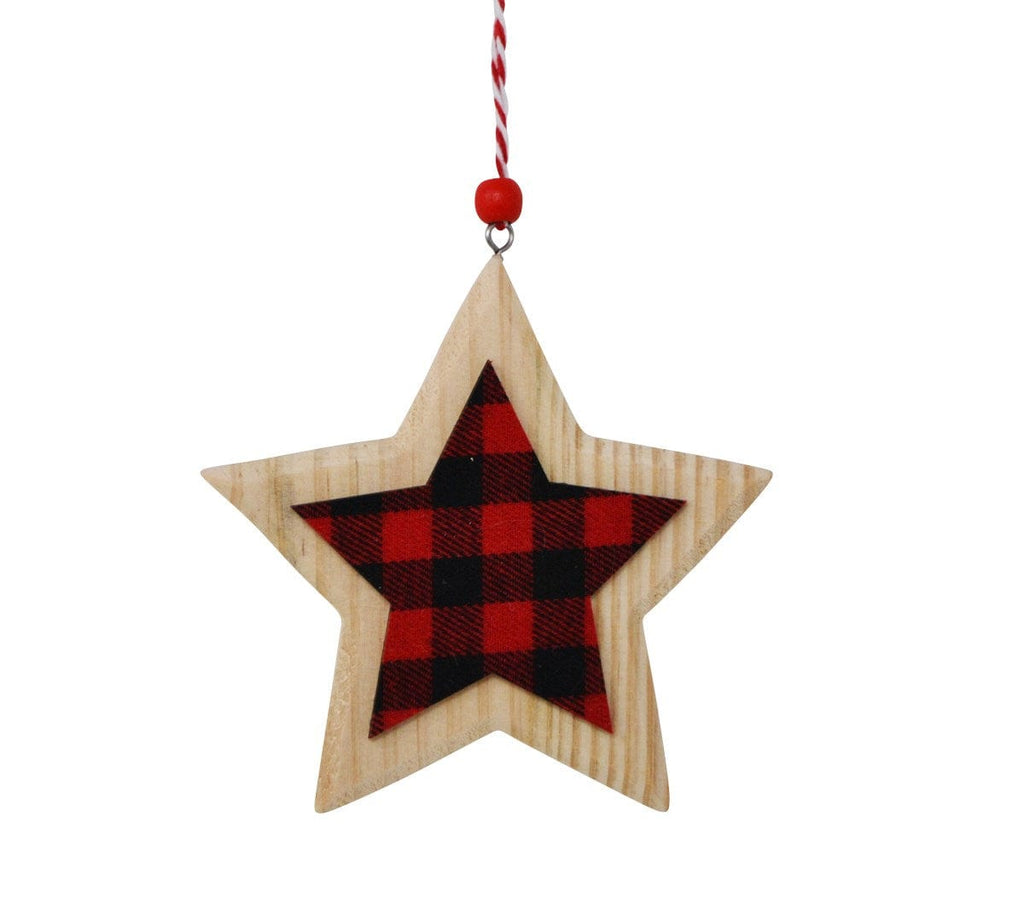 Décoration Sapin - Étoile lumberjack