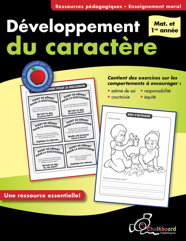 Développement du caractère - Maternelle et 1re année