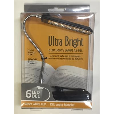 Lampe de lecture super lumineuse noire