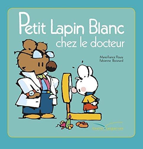 Petit lapin blanc chez le docteur